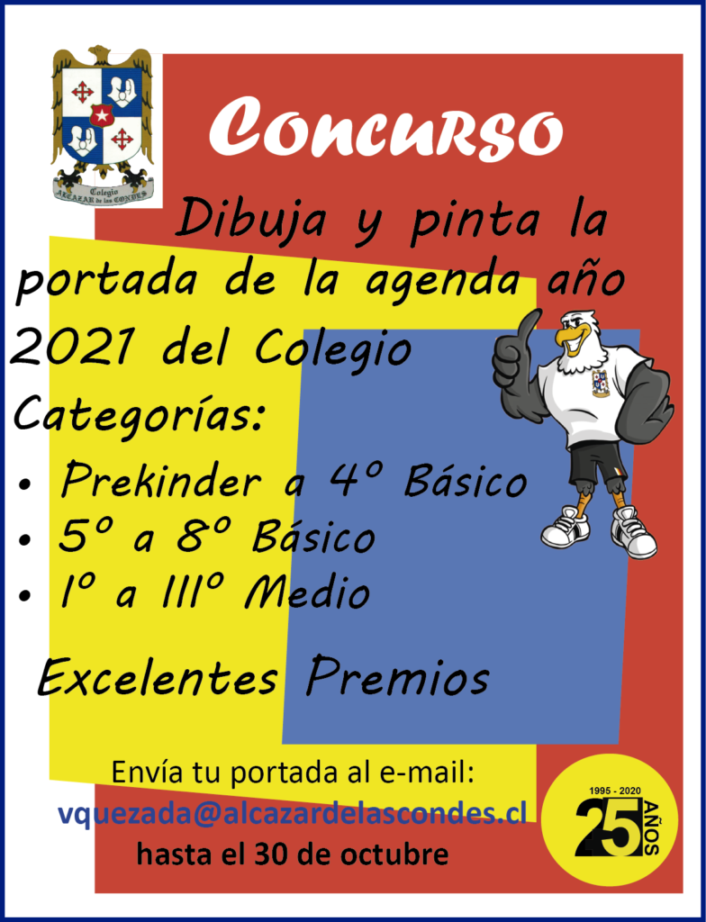 Concurso: Dibuja y pinta la portada de la agenda año 2021 del colegio –  Colegio Alcazar de Las Condes